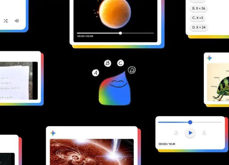 Gemini integra nuevas funciones de IA para mejorar el aprendizaje y la preparación académica. FOTO cortesía Google