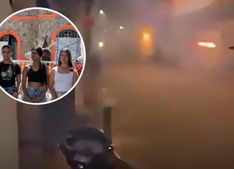 La Policía y la Alcaldía de Remedios compartieron en redes sociales un mensaje junto a las tres mujeres identificadas, para concientizar a los jóvenes sobre los peligros de la pólvora. FOTO: Cortesía Alcaldía de Remedios y redes sociales