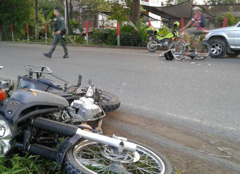 Imagen de referencia de un accidente tránsito en el Urabá antioqueño. Foto: EL COLOMBIANO