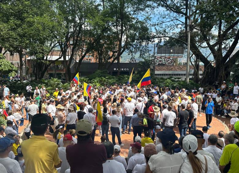 Así lucía el Parque de El Poblado durante la mañana de este domingo en el Parque de El Poblado. FOTO: Camilo Suárez