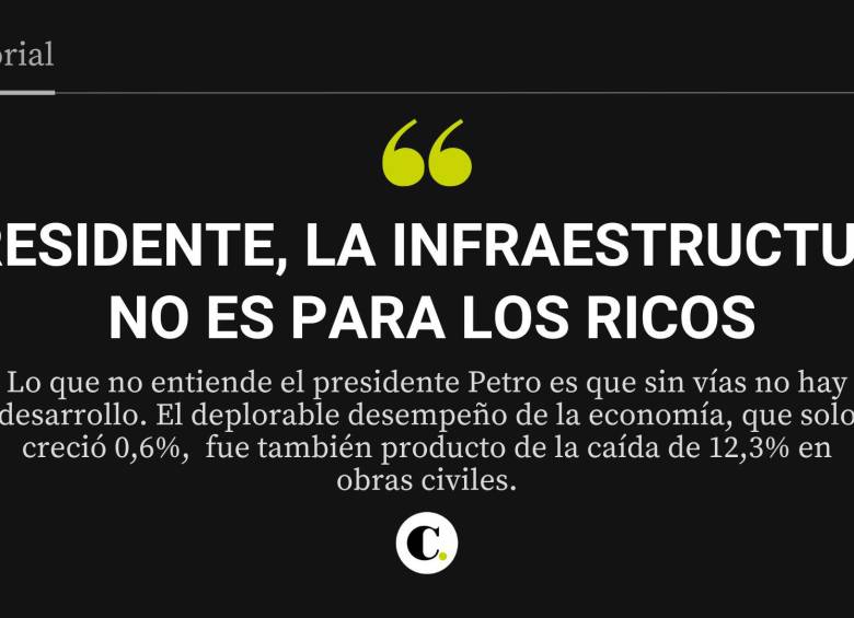 Presidente La Infraestructura No Es Para Los Ricos