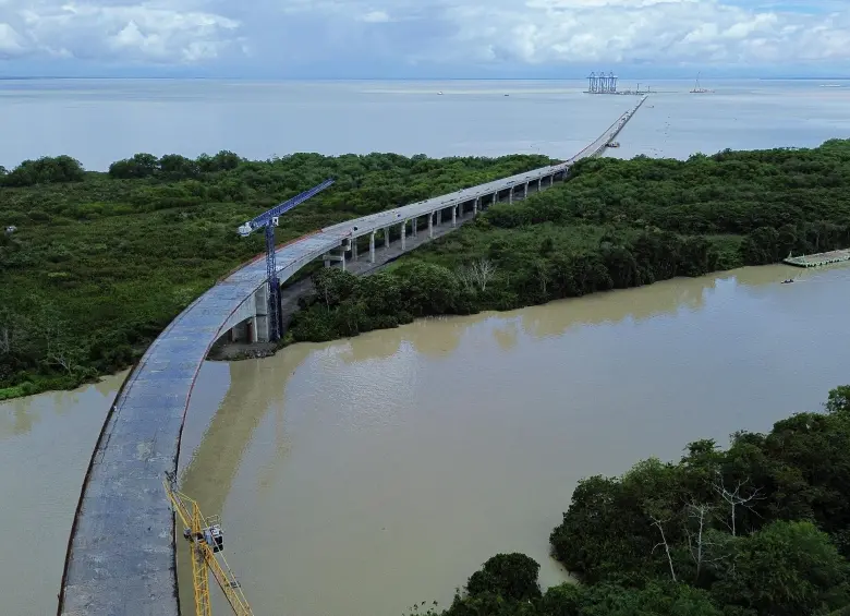 Puerto Antioquia avanza en más de un 90%. FOTO: MANUEL SALDARRIAGA