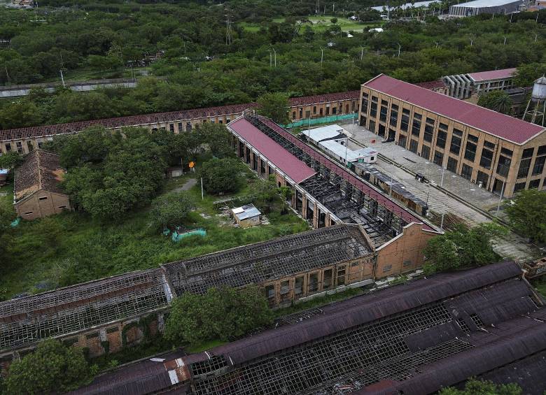 Obras en el Parque de Artes y Oficios de Bello, más conocido como el PAO en 2025. Foto: Manuel Saldarriaga Quintero