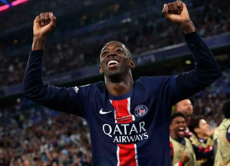 Ousmane Dembélé, de 28 años, fue una de las grandes sensaciones este año en el fútbol europeo tras ganar la Champions League. FOTO X-FIFA