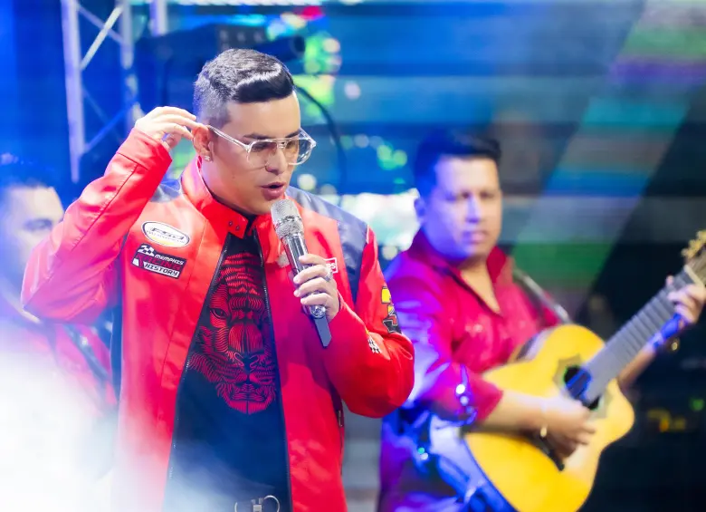 Presentación de Yeison Jiménez en en su última gira europea. Foto: cortesía