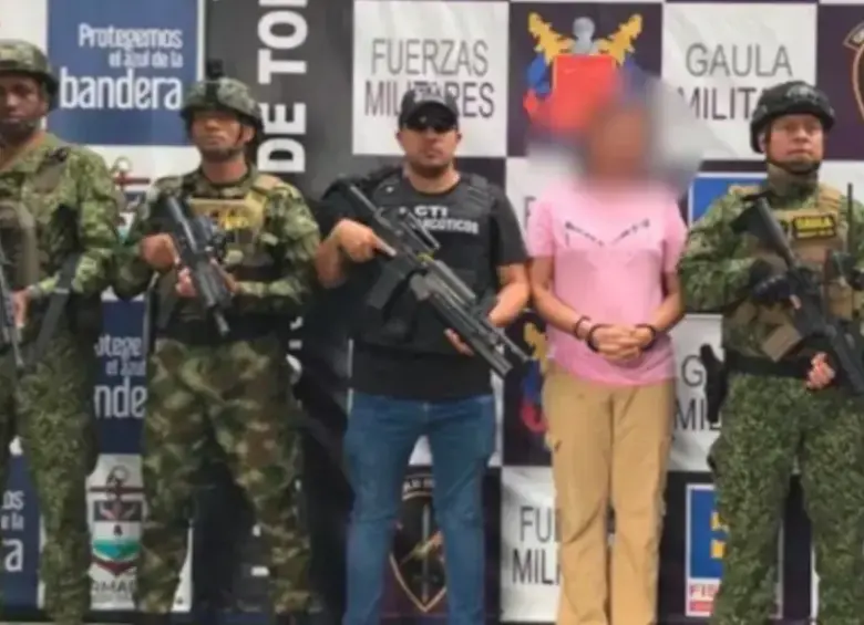 Natalia, responsable de secuestrar y asesinar a un joven de 15 años en San Javier. FOTO: EJÉRCITO