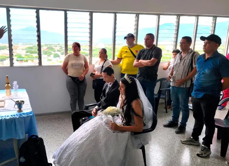 Así fue la boda entre Fabio Alexander Rangel y Leidy Paola León este 12 de agosto. FOTO CORTESÍA