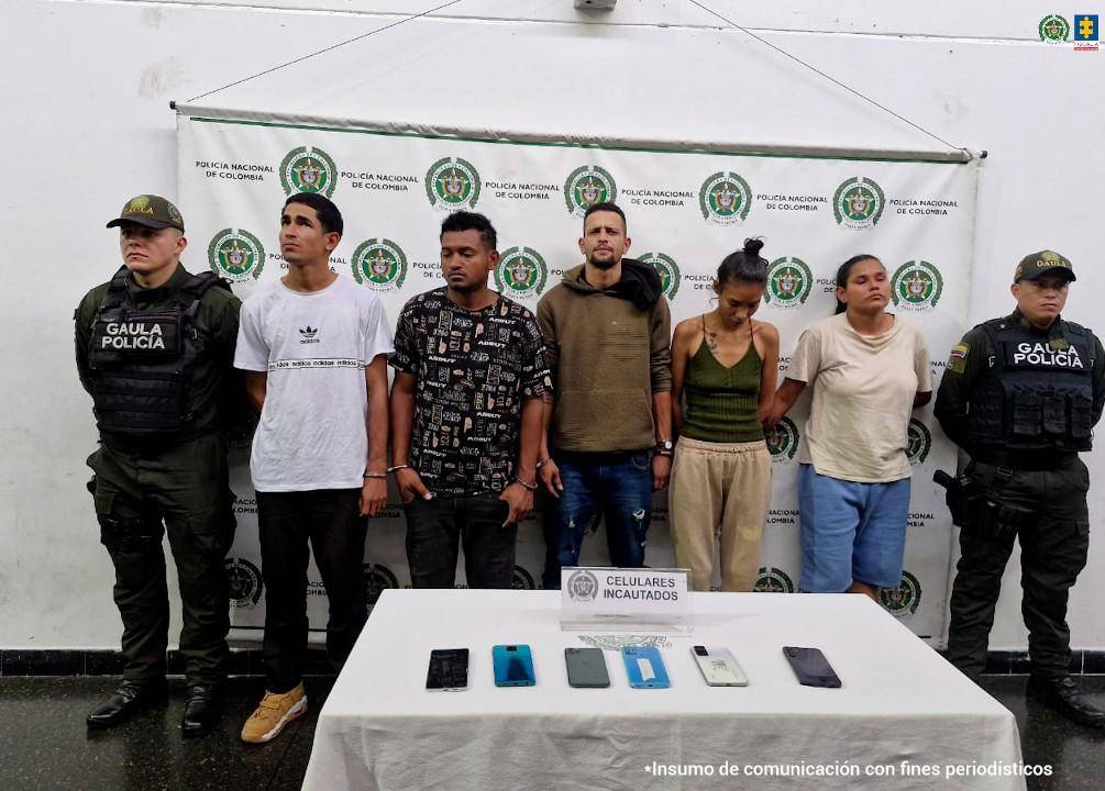 A estas personas se les imputaron los delitos de secuestro extorsivo, hurto calificado, y uso de menores para la comisión de delitos, todas conductas agravadas. FOTO: FISCALÍA A estas personas se les imputaron los delitos de secuestro extorsivo, hurto calificado, y uso de menores para la comisión de delitos, todas conductas agravadas. FOTO: FISCALÍA