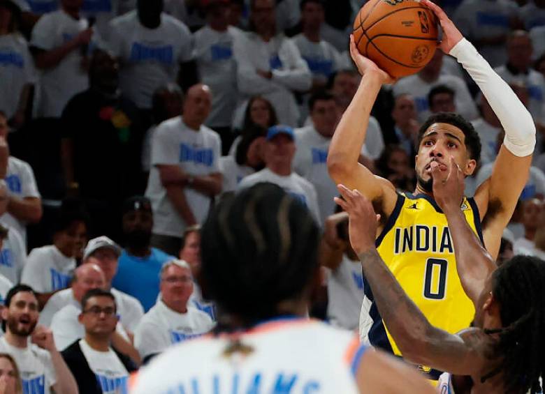 Tyrese Haliburton, con 22 puntos, fue una de las figuras de Indiana en el triunfo del pasado miércoles. FOTO AFP