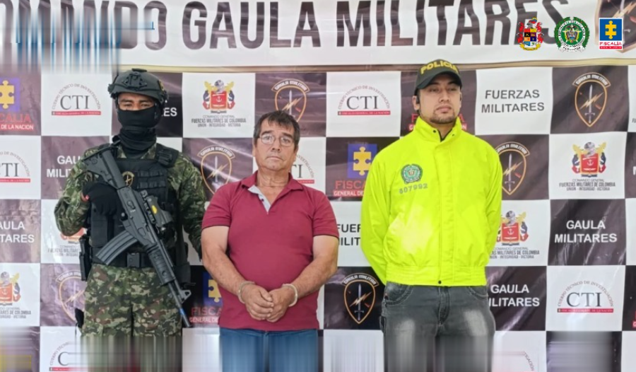 Héctor Camilo Bastos, señalado de liderar una red de envío de cocaína a Europa, fue capturado en Medellín tras un año de investigación. Imagen: Fiscalía General de la Nación. 
