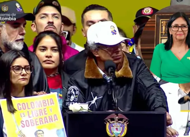 El presidente hizo el anuncio desde la Plaza de Bolívar, en el centro de Bogotá.