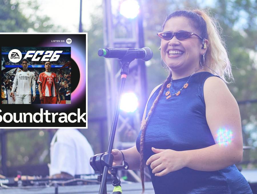 Anlly Marín, la joven artista antioqueña oriunda de Sonsón, Antioquia, combinó los ritmos folclóricos con los bits del Afro House para llevar a otro nivel su canción <i>Flores Blancas.</i> FOTO: Cortesía, Anlly Marín y EA Sports FC 26