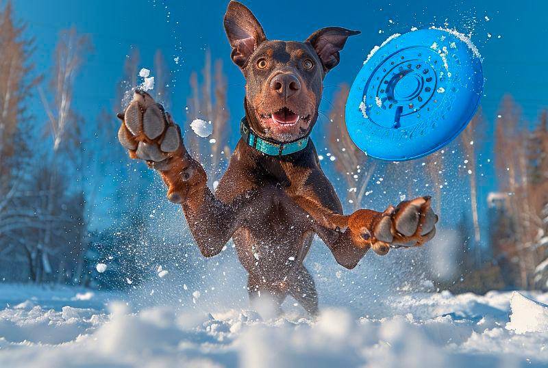 [En video] Cinco perros que disfrutan la nieve 