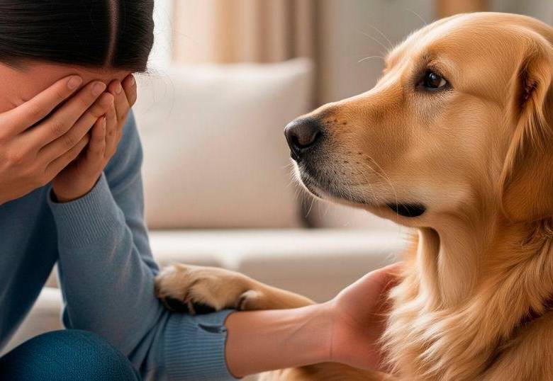 ¿Qué siente mi perro cuando lloro?