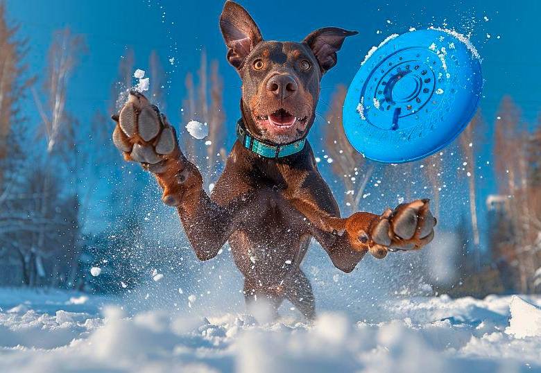 [En video] Cinco perros que disfrutan la nieve 