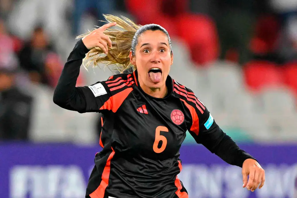 Daniela Montoya celebra el tanto que convirtió ante Ecuador y que al final, le dio la victoria a Colombia 1-2. FOTO TOMADA X@CONMEBOL Daniela Montoya celebra el tanto que convirtió ante Ecuador y que al final, le dio la victoria a Colombia 1-2. FOTO TOMADA X@CONMEBOL