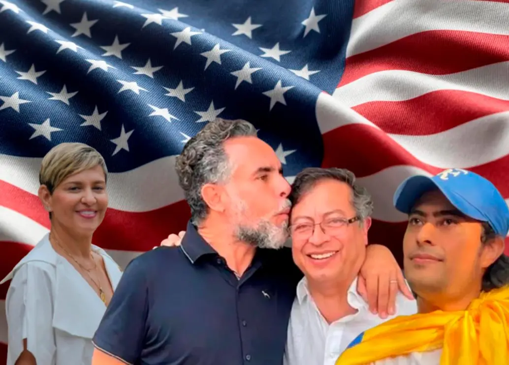 De izquierda a derecha: Verónica Alcocer, Armando Benedetti, Gustavo Petro y Nicolás Petro Burgos. FOTOS: Presidencia - Colprensa - Getty. De izquierda a derecha: Verónica Alcocer, Armando Benedetti, Gustavo Petro y Nicolás Petro Burgos. FOTOS: Presidencia - Colprensa - Getty.