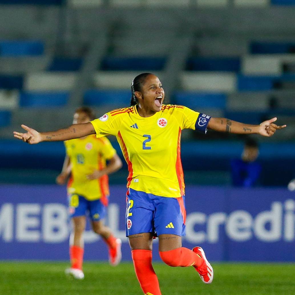 La capitana Mary José Álvarez convirtió el único tanto del partido desde el punto penal. FOTO Tomada de ‘X’: @CONMEBOL