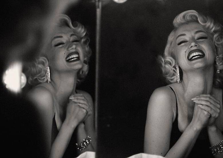 Imagen de la cinta “Blonde” (“Rubia”, basada en la vida de Marilyn Monroe, protagonizada por Ana de Armas. FOTO Cortesía