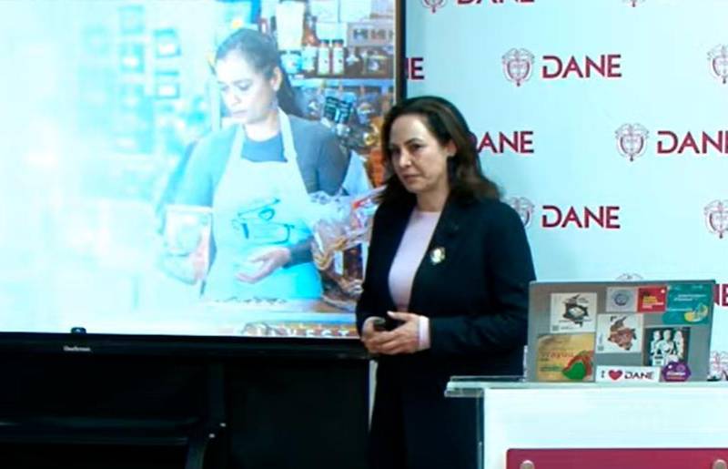 Piedad Urdinola, directora del Dane presentó los datos de inflación a noviembre de 2025. FOTO tomada de YouTube