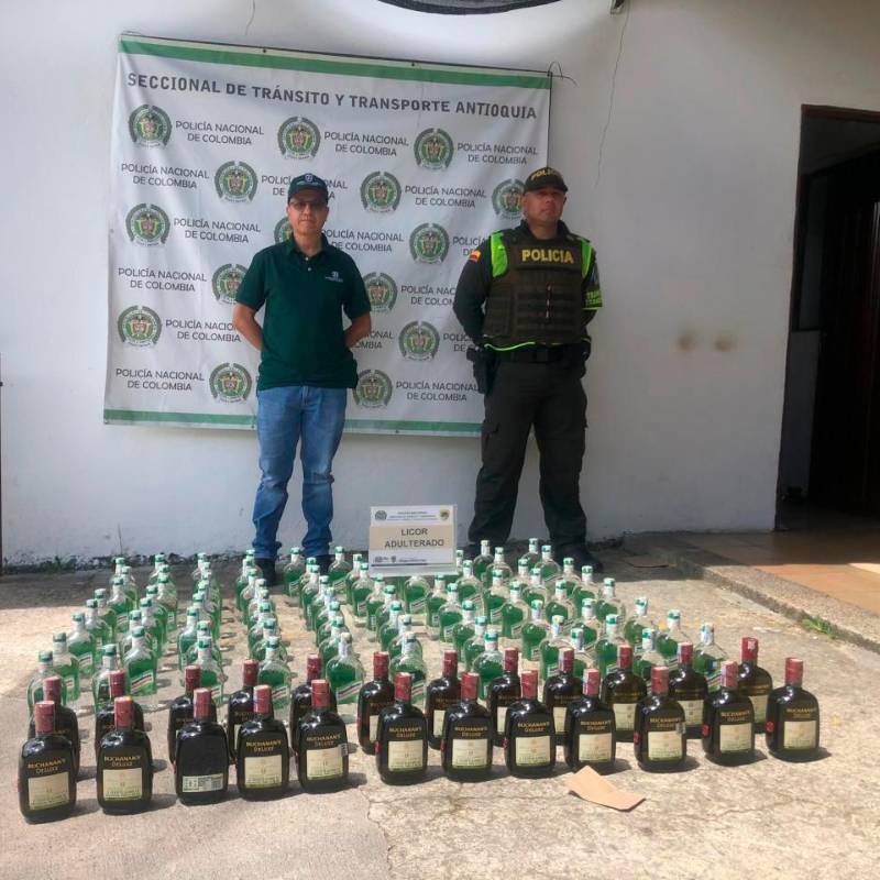 El más reciente operativo fue liderado por el Grupo Operativo de Rentas de la Gobernación de Antioquia, en articulación con la Policía de Tránsito y Transporte. FOTO Cortesía Gobernación de Antioquia