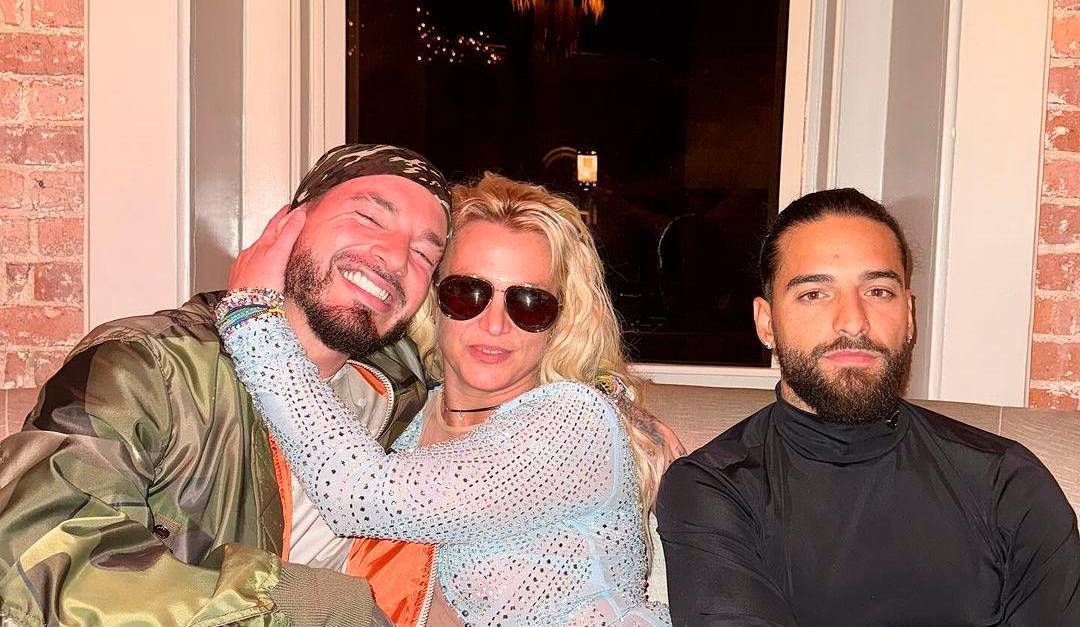 Así fue el encuentro de Britney Spears con Maluma y J Balvin en Nueva York