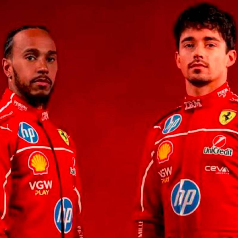 Lewis Hamilton y Charles Leclerc, compañeros de equipo, tuvieron un altercado en el GP de Miami. FOTO Scuderia Ferrari