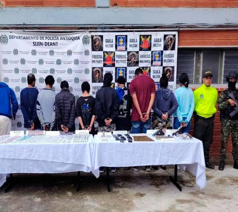 Según las autoridades, el operativo fue crucial para disminuir la capacidad criminal del grupo en el Oriente antioqueño. FOTO: CORTESÍA
