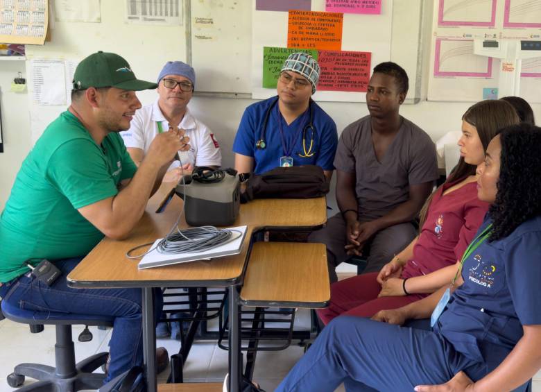 El programa Contigo Antioquia avanza en la capacitación del personal médico de los municipios más apartados del departamento para acceder a los servicios especializados de telesalud. FOTO cortesía