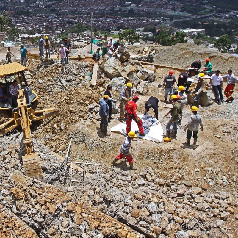 Imagen de referencia de una cantera en el sector de Santa Rita en Bello. Foto: EL COLOMBIANO
