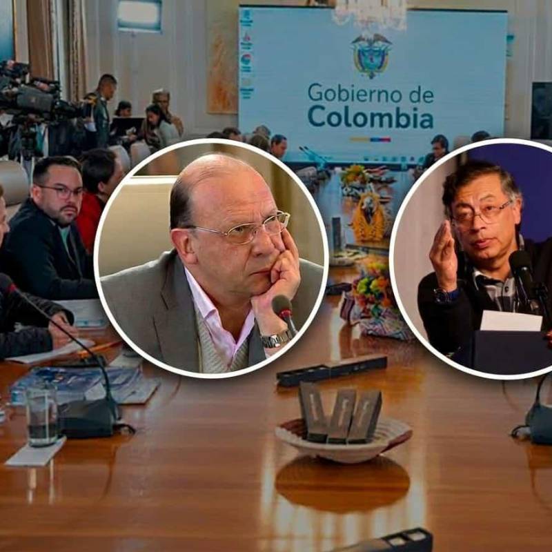 El momento en que el ministro de Hacienda no respondió la cifra del déficit primario generó cuestionamientos sobre su manejo de las finanzas públicas. FOTO PRESIDENCIA Y COLPRENSA.