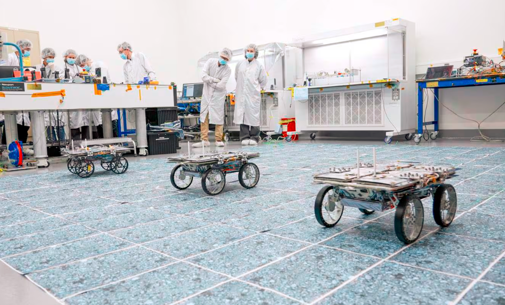 El equipo de la Nasa se encuentra diseñando los robots de Cadre, una serie de rovers que viajarán primero a la Luna. Foto: Nasa. 