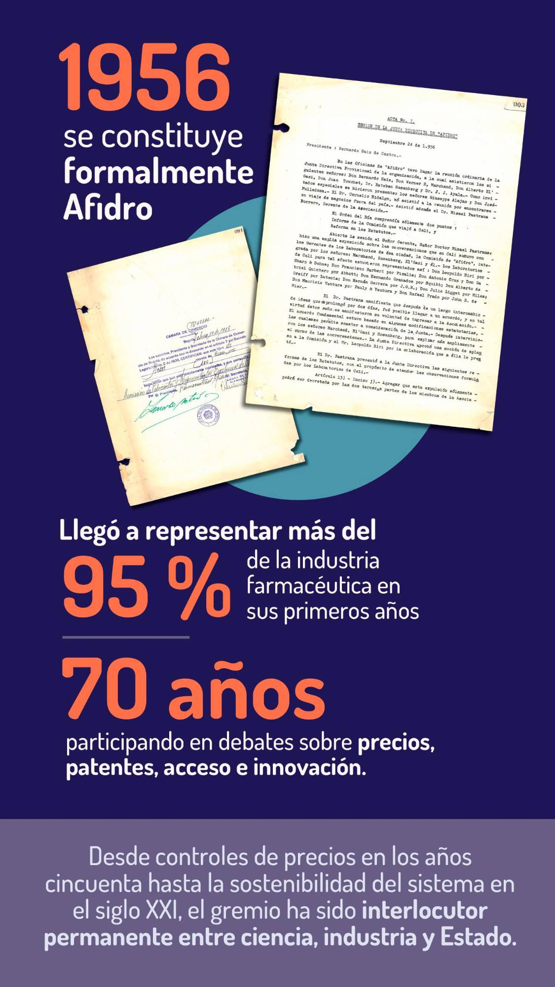 70 años lleva la industria farmacéutica multinacional contribuyendo a transformar la salud del país