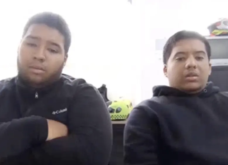 Los dos hermanos que fueron capturados y enviados a prisión. FOTO: CORTESÍA FISCALÍA