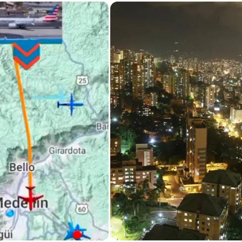 El sobrevuelo, que sintieron múltiples testigos en Medellín, generó intriga en la ciudad. FOTOS: Cortesía y Archivo