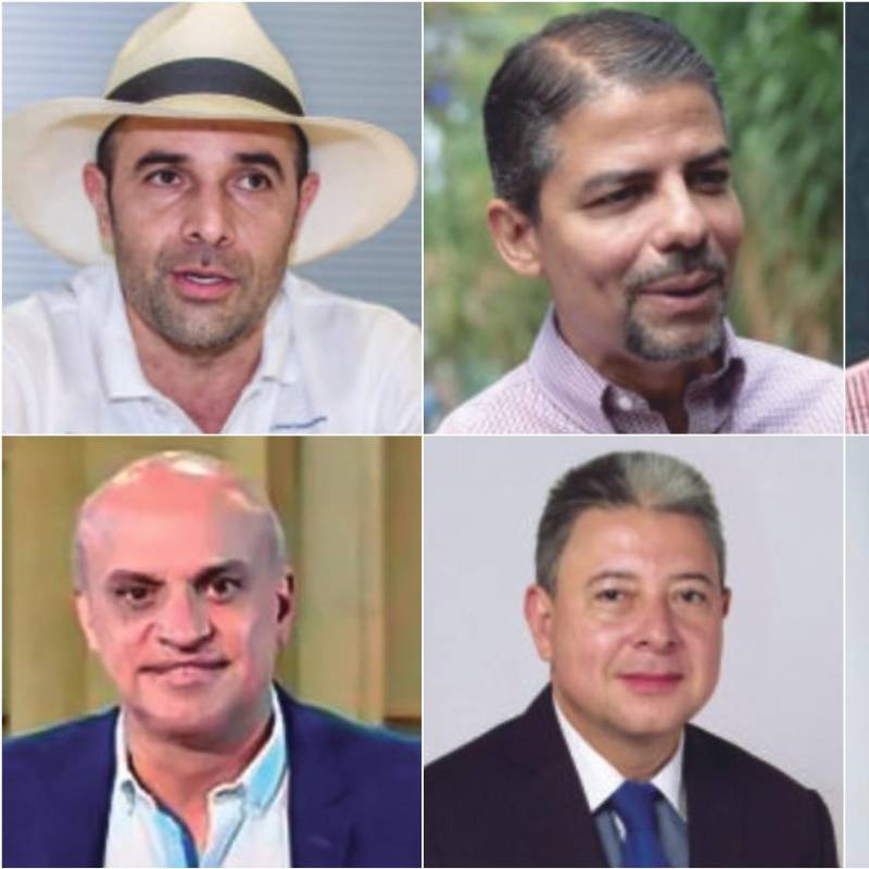 De izquierda a derecha y de arriba y abajo: Andrés Guerra, Luis Guillermo Patiño, Rafael Nanclares, Mauricio Parodi, Nicolás Albeiro Echeverri y Luis Miguel López. FOTOS: Archivo y Cortesía