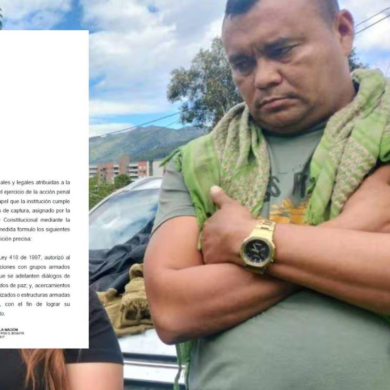 La fiscal Luz Adriana Camargo envió una carta al presidente Petro para pedirle levantar la orden de captura contra alias Calarcá. Foto: redes