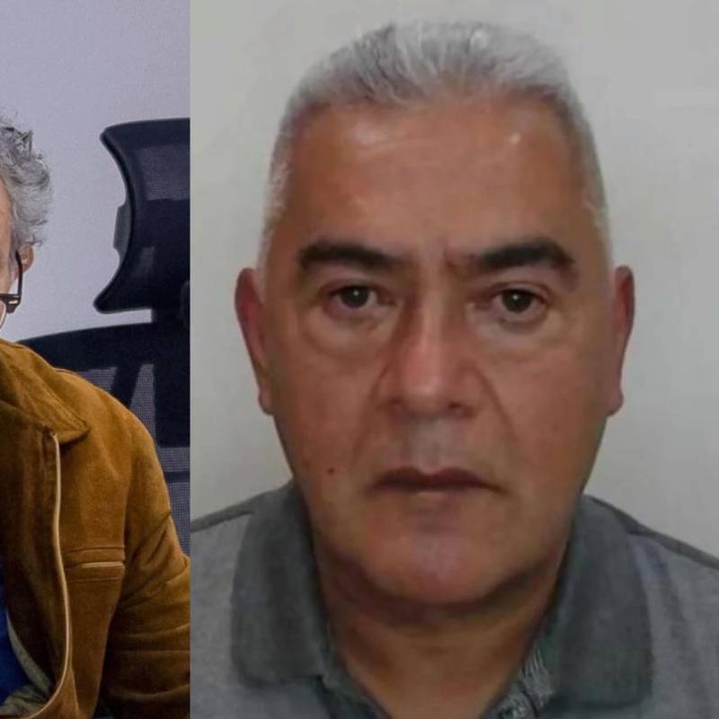 Jorge Lemus, exdirector de la DNI, y el señalado contrabandista Diego Marín, conocido como Papá Pitufo. Fotos: redes