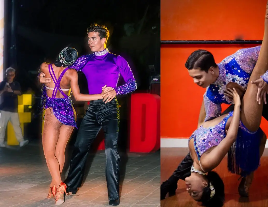 Cristian Camilo Durán y María Fernanda Ossa Romero, bailarines de El Balcón de los Artistas, representan a Colombia en competencias internacionales de salsa cabaret. FOTO: El Balcón de los Artistas.  Cristian Camilo Durán y María Fernanda Ossa Romero, bailarines de El Balcón de los Artistas, representan a Colombia en competencias internacionales de salsa cabaret. FOTO: El Balcón de los Artistas.
