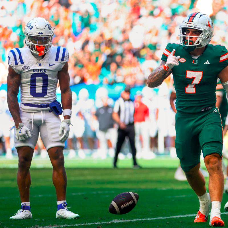 Xavie Restrepo se destacó con los Miami Hurricane en el fútbol americano universitario lo que le valió su llegada a la NFL. FOTO @The33rdTeamFB