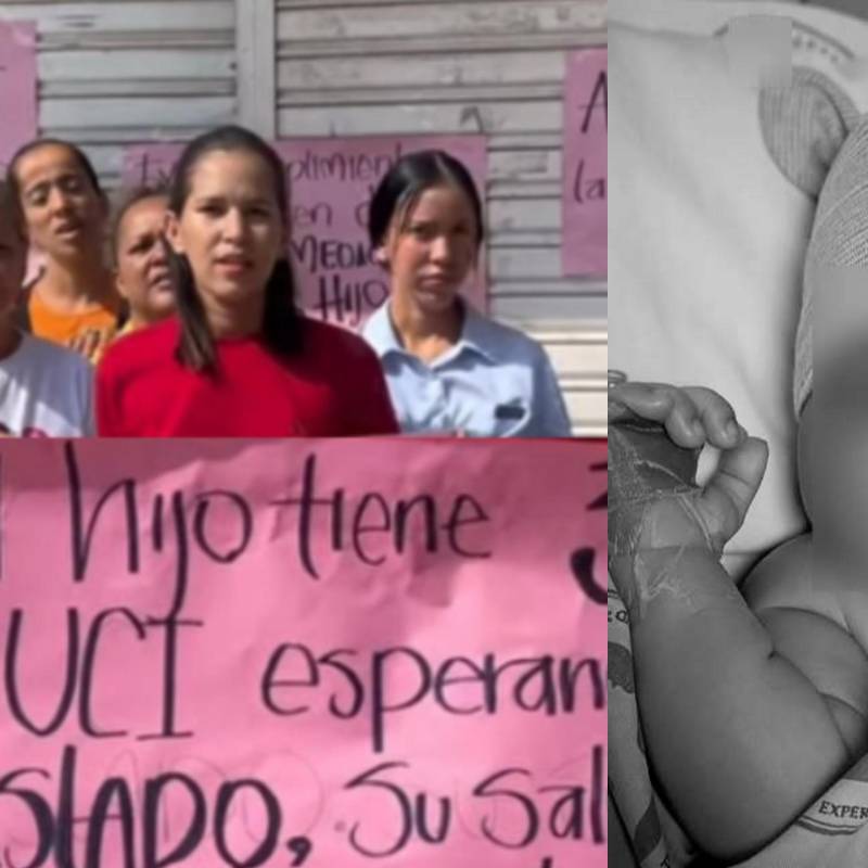 Su madre había realizado una protesta por la falta de respuesta de la Nueva EPS para el traslado de su hijo. Lastimosamente, esta llegó muy tarde. Foto: Redes sociales @AlcaldiadeBosconia