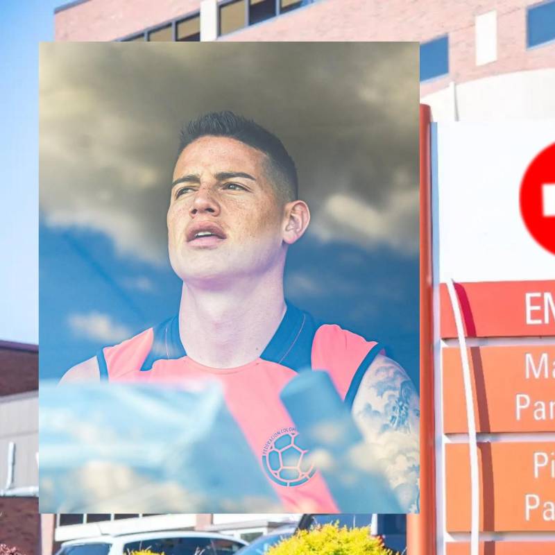 James Rodríguez, hospitalizado en Minnesota. Fotos: Instagram @jamesrodriguez10 -patch.com/minnesota/minneapolis