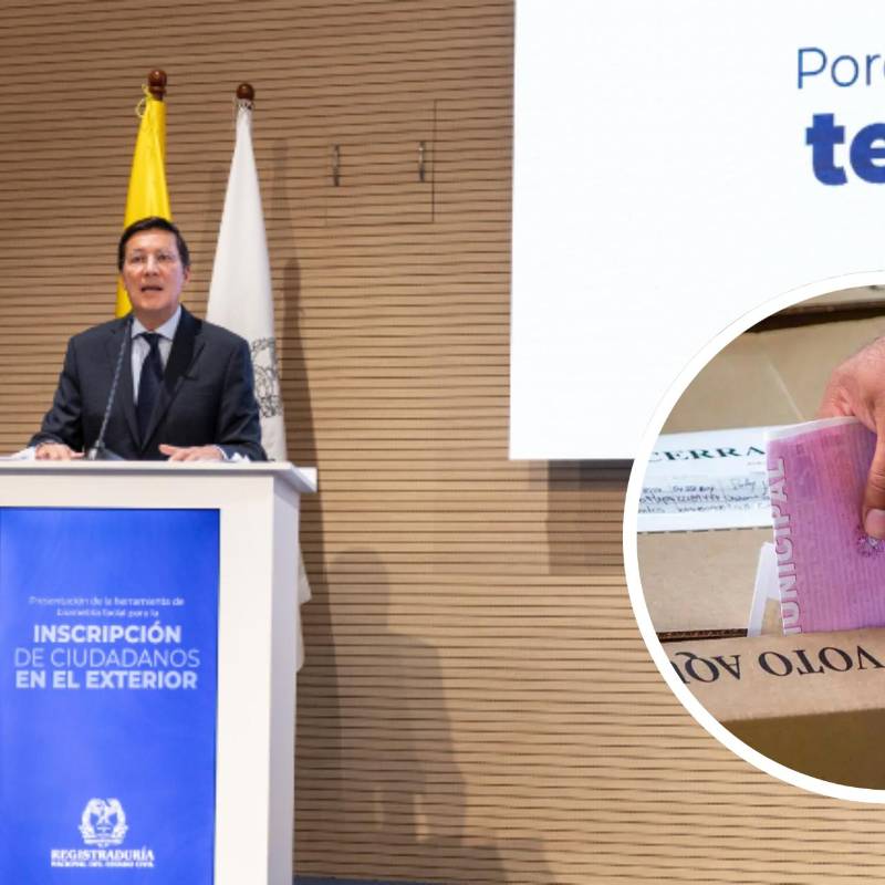 A la fecha, 1.096.368 colombianos en el exterior están habilitados para votar. El periodo de votaciones en el exterior es de una semana. FOTO: Registraduría Nacional y Juan Antonio Sánchez 