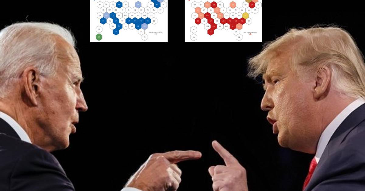 Habrá revancha entre Biden y Trump Infografía de cómo quedaron las