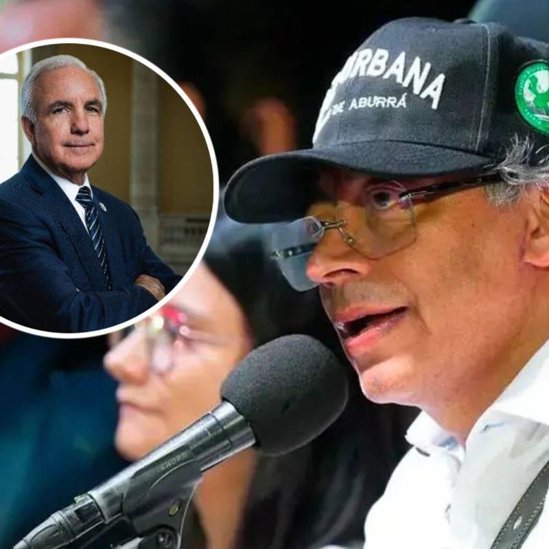 El congresista calificó a Petro como un peón de Maduro y lo acusó de hacer a Colombia un hazme reír. Fotos: Presidencia y redes sociales 