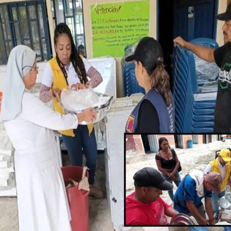 Entrega de ayudas en zonas del Norte de Antioquia por parte de la Unidad. FOTO: Cortesía