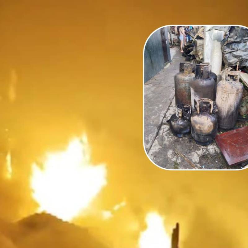 Incendio en Bucaramanga que dejó más de 50 viviendas destruidas. FOTOS: Captura de Video - tomada de X @LAFMBucaramanga