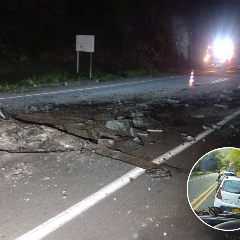 Un artefacto explosivo fue activado en el municipio de La Pintada, en Antioquia. FOTOS: Cortesía- redes sociales 