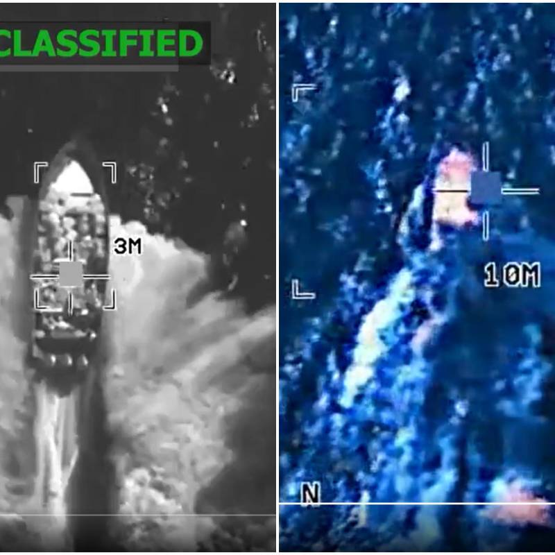 Con este nuevo ataque, el número de muertos en las operaciones de Estados Unidos contra los presuntos narcotraficantes del Caribe subió a 87. FOTO: Captura video redes sociales @Southcom