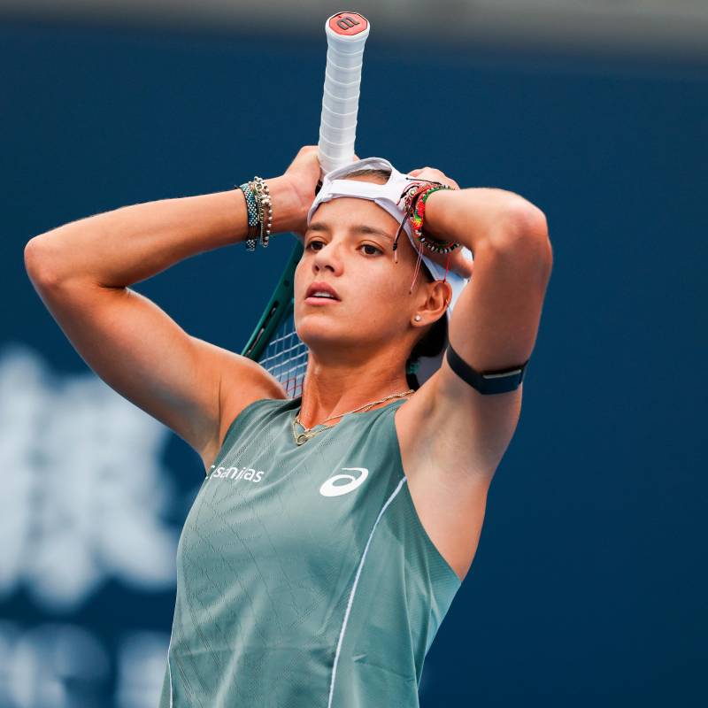 Tras llegar a semifinales en Bogotá, Emiliana Arango entrará el lunes al top-100 del ranking mundial de tenis. FOTO: GETTY